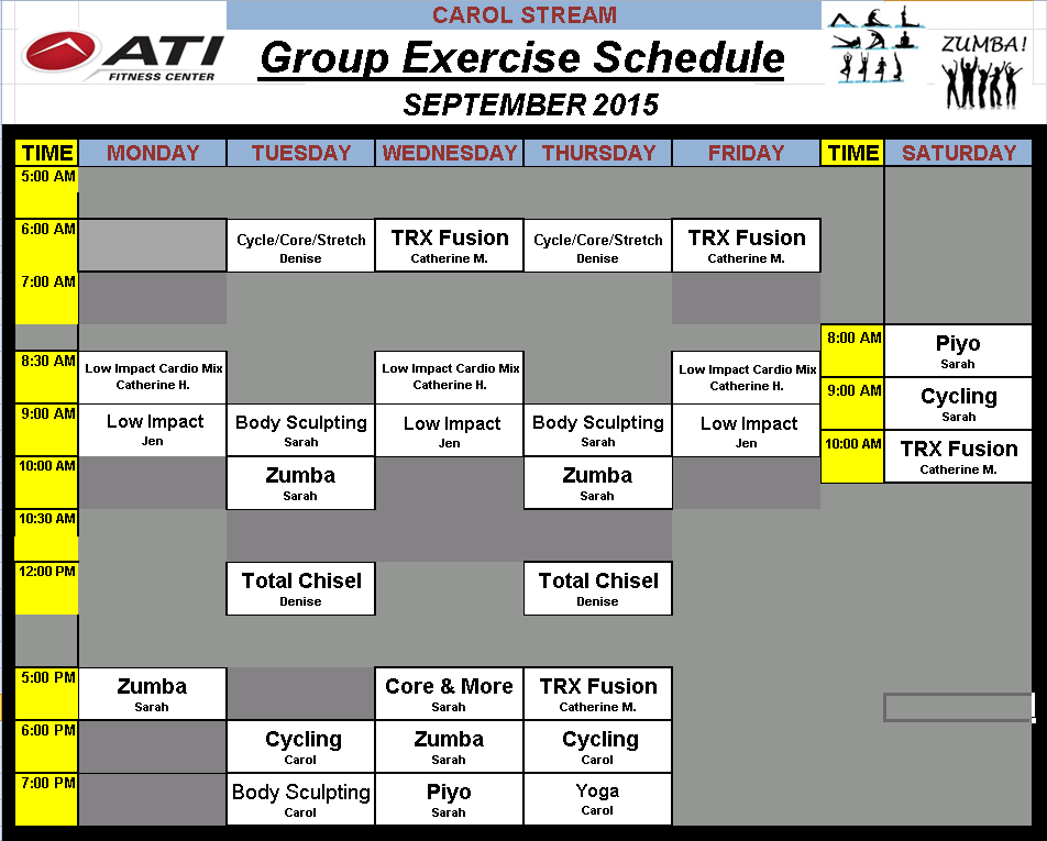 Carol Stream Group Exercise Schedule | ATI Physical Therapy